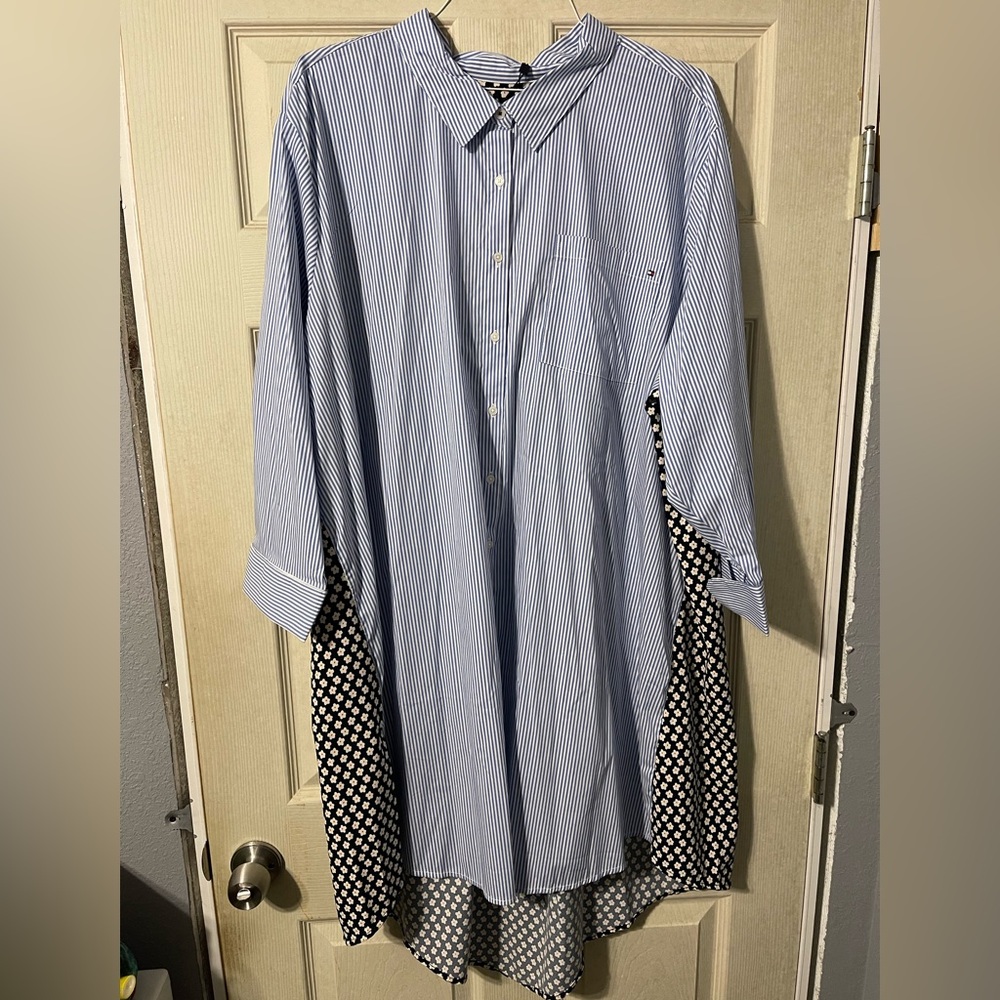 Tommy Hilfiger Plus Size button up tunic